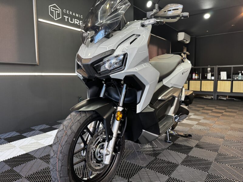 【新車HONDA-ADV160】ウルトラコート-マグナイト セラミックコーティング・未塗装樹脂パーツコーティング施工例/静岡県焼津市A様