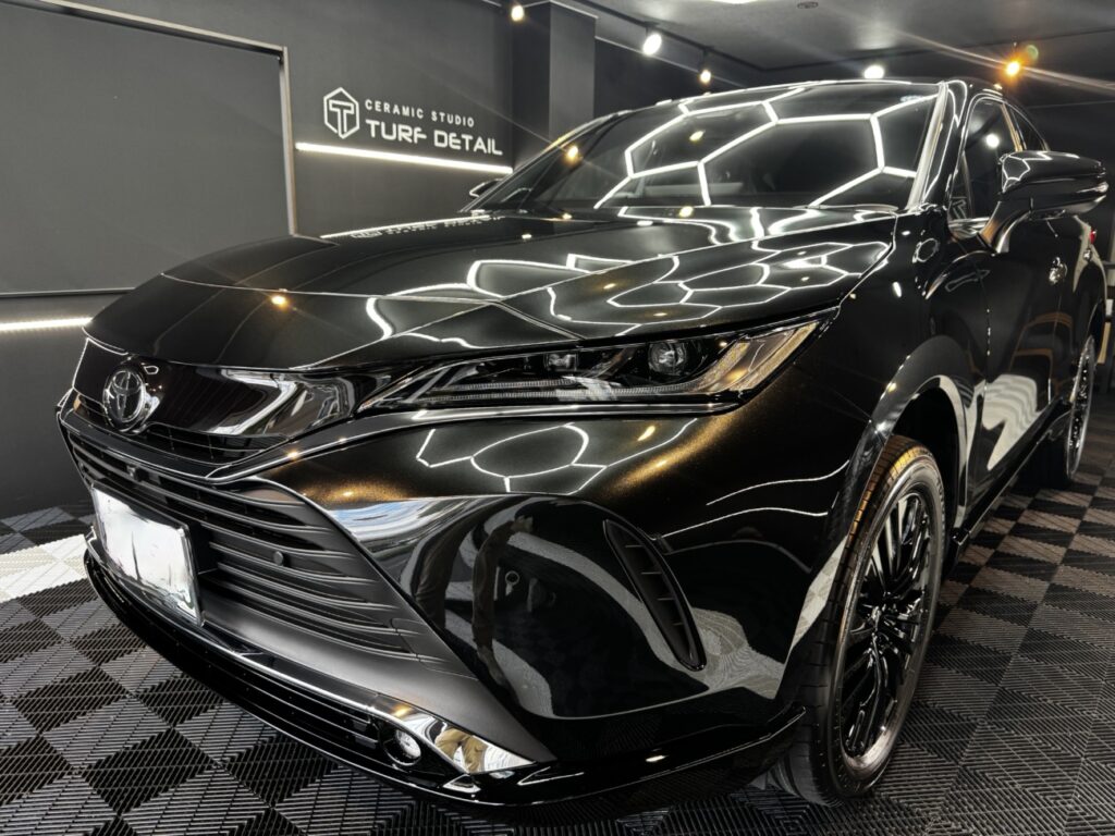 【 新車トヨタ ハリアー Night Shade 】サーブフェイス-コートアルティマ セラミックコーティング　他　施工例/静岡県静岡市M様